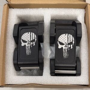 Black Skull Jeep Hood Claps